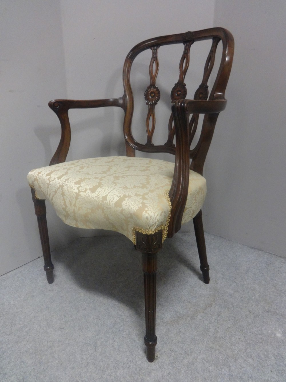 Set Eight Adams Mahogany Dining Chairs View XVI