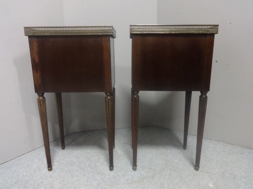 Good Pair French Empire Bedside Chests of Drawers View III