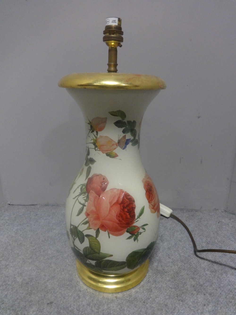 Large Porcelain Lamp Base View II