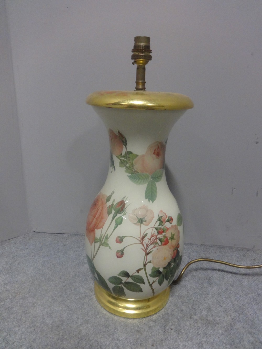 Large Porcelain Lamp Base View III