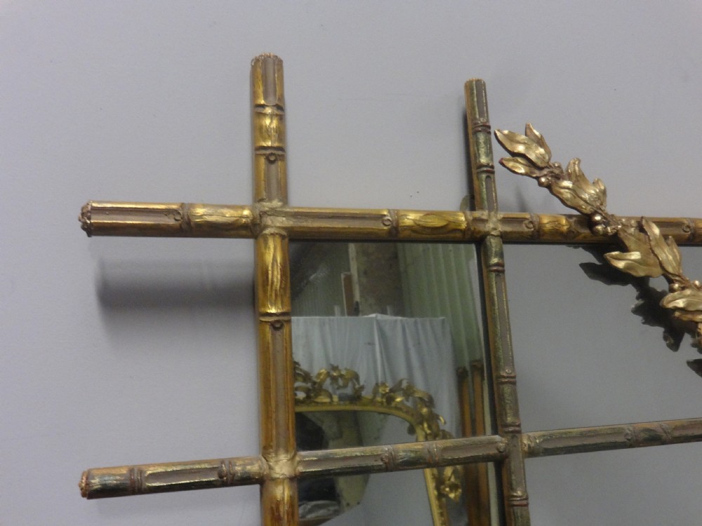 Faux Bamboo Gilt Wall Mirror View VII