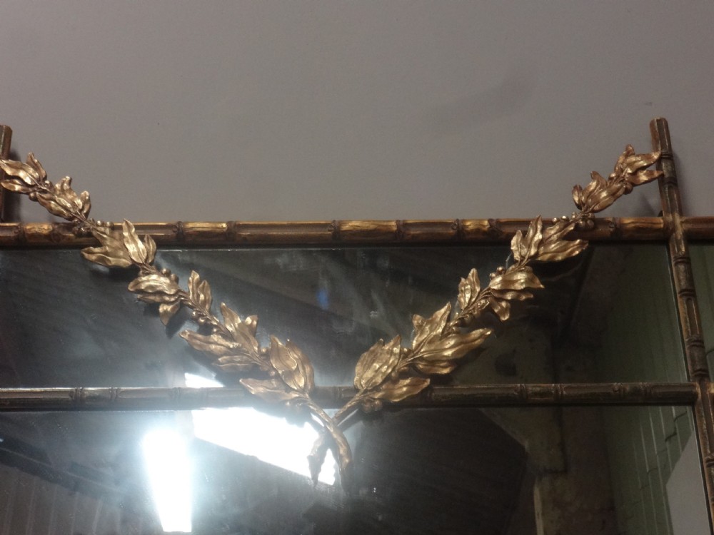 Faux Bamboo Gilt Wall Mirror View VIII