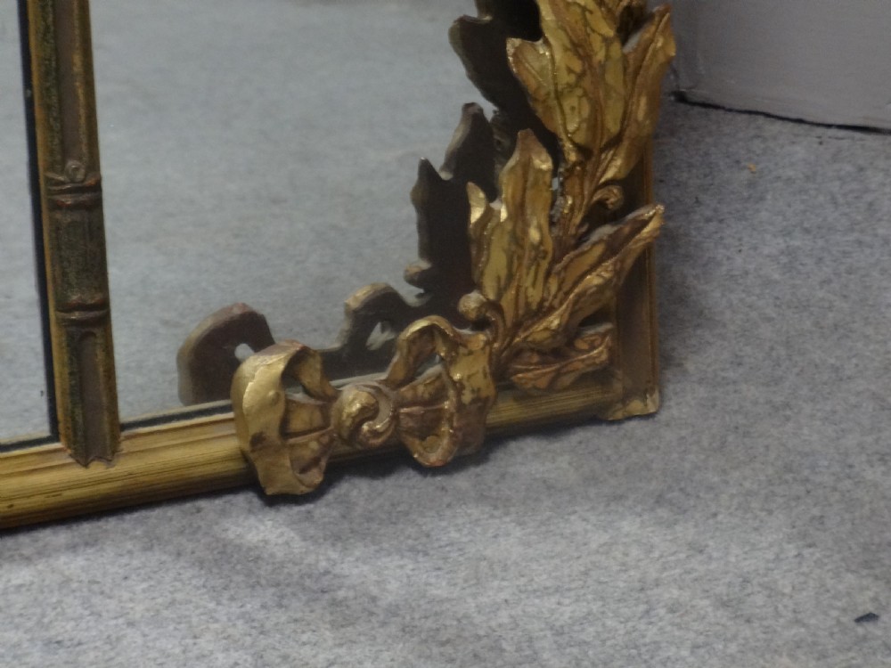 Faux Bamboo Gilt Wall Mirror View XI