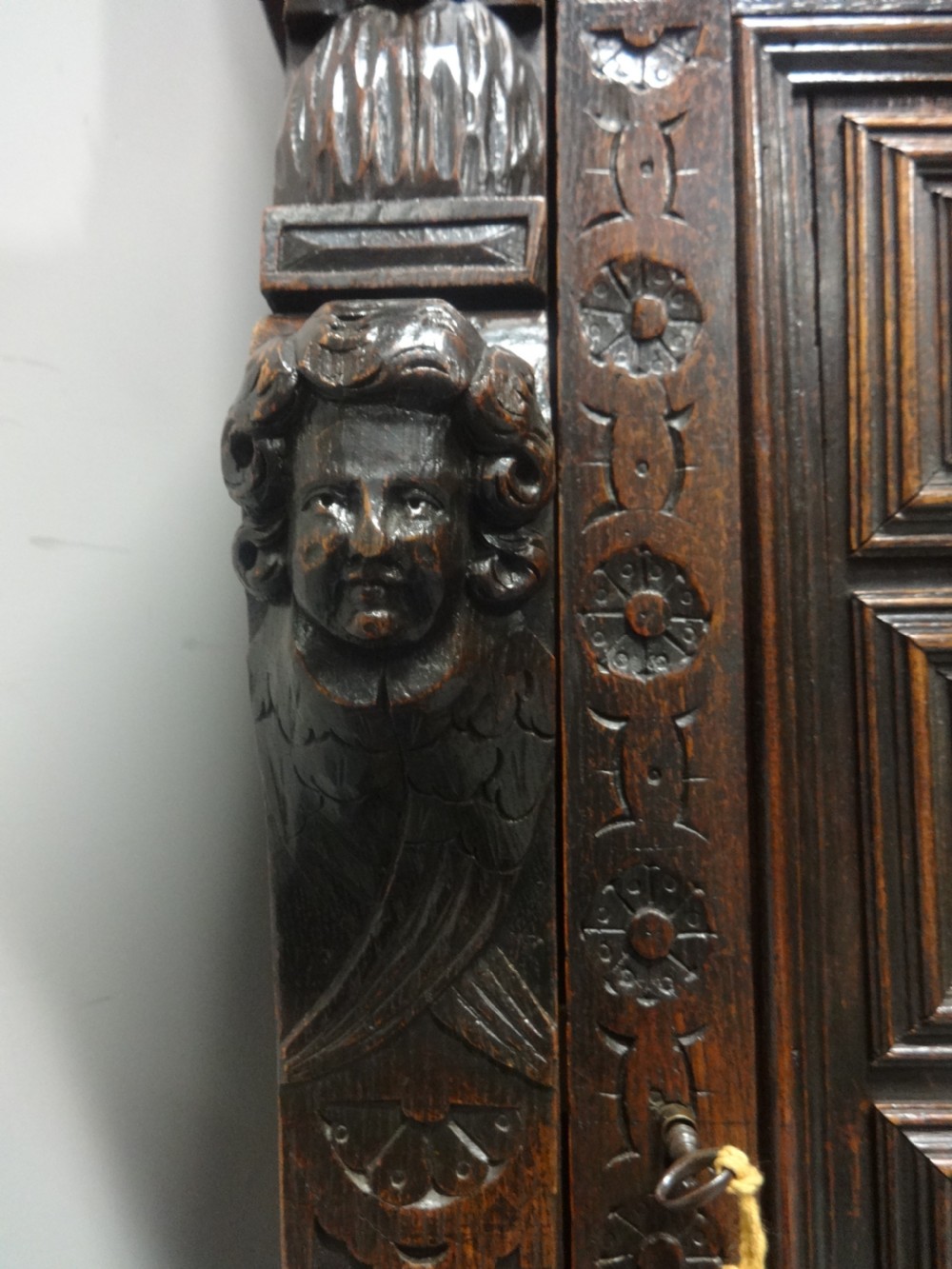 Good Victorian Carved Oak Bookcase  View IX
