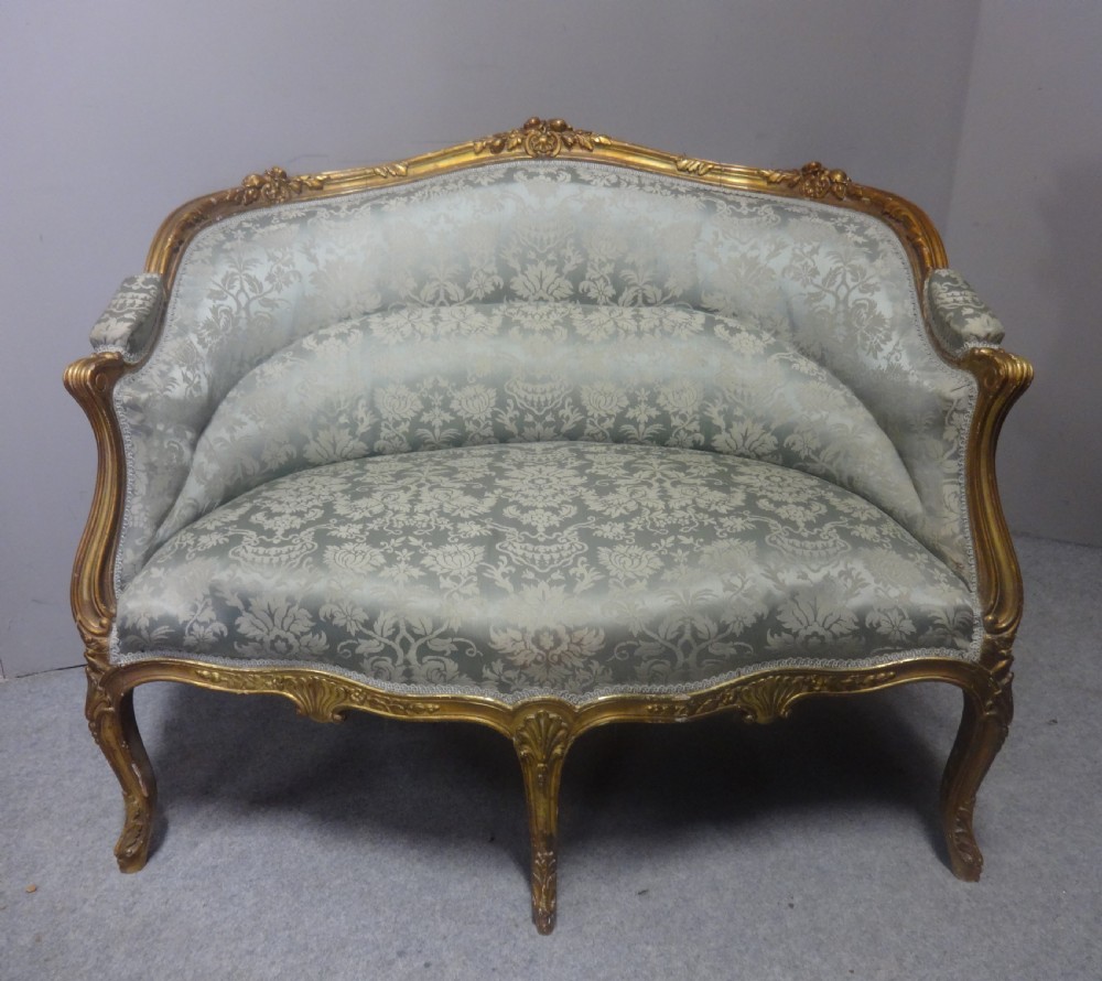 Super Two Seater Gilt Sofa View II