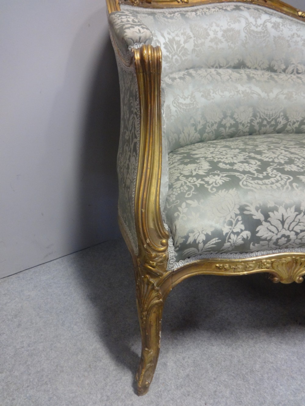 Super Two Seater Gilt Sofa View IV