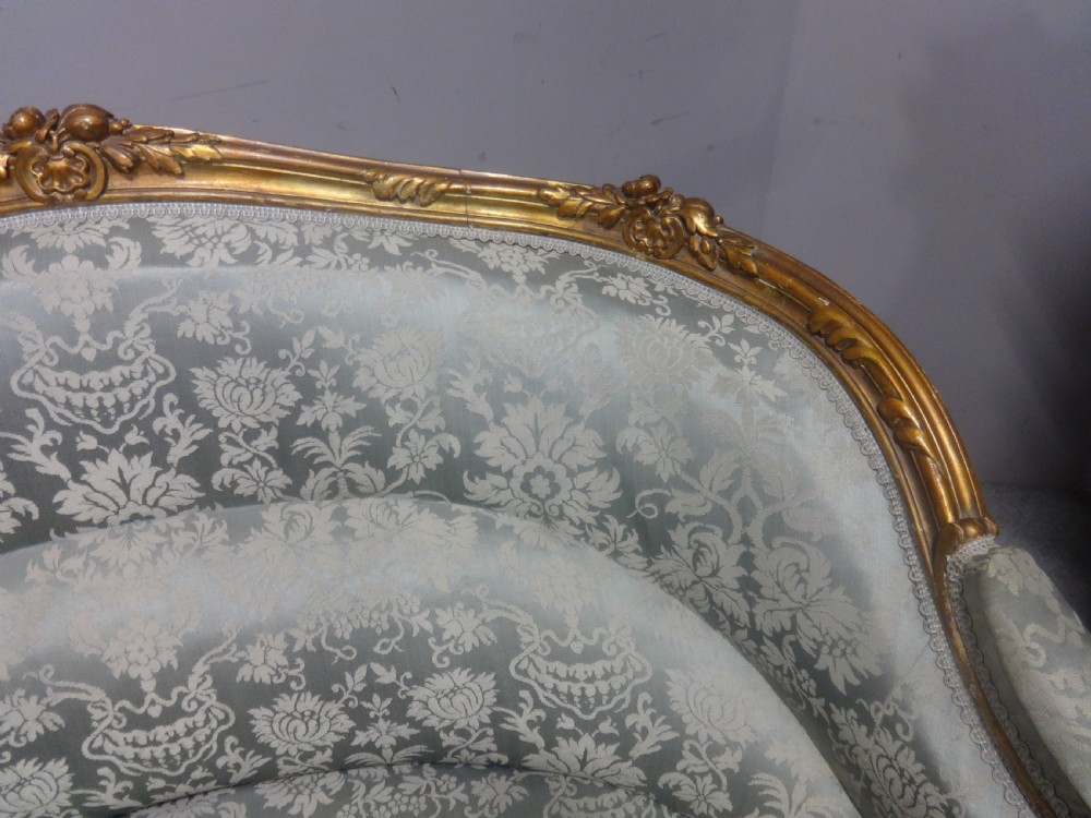 Super Two Seater Gilt Sofa View VI
