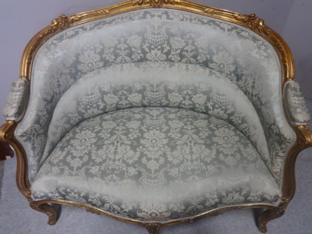 Super Two Seater Gilt Sofa View VII