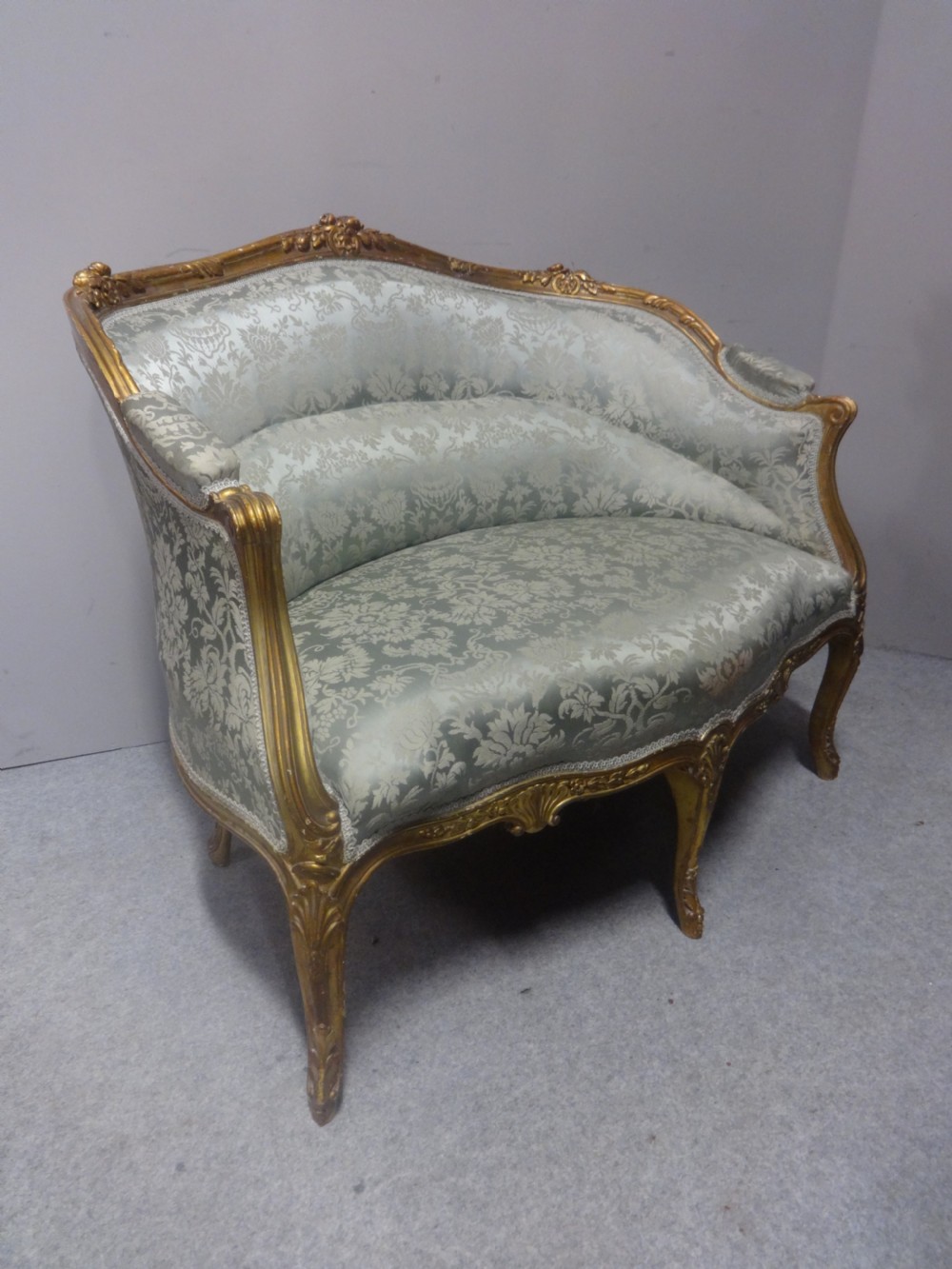Super Two Seater Gilt Sofa View IX