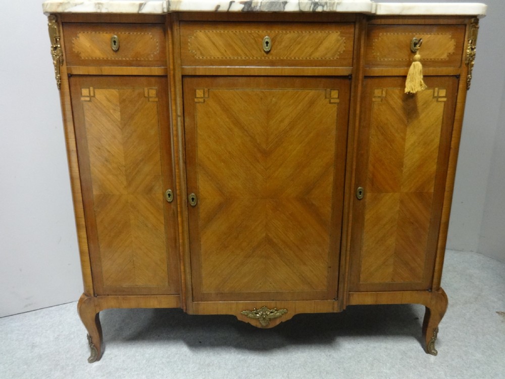 Excellent French Breakfront Sidecabinet View II