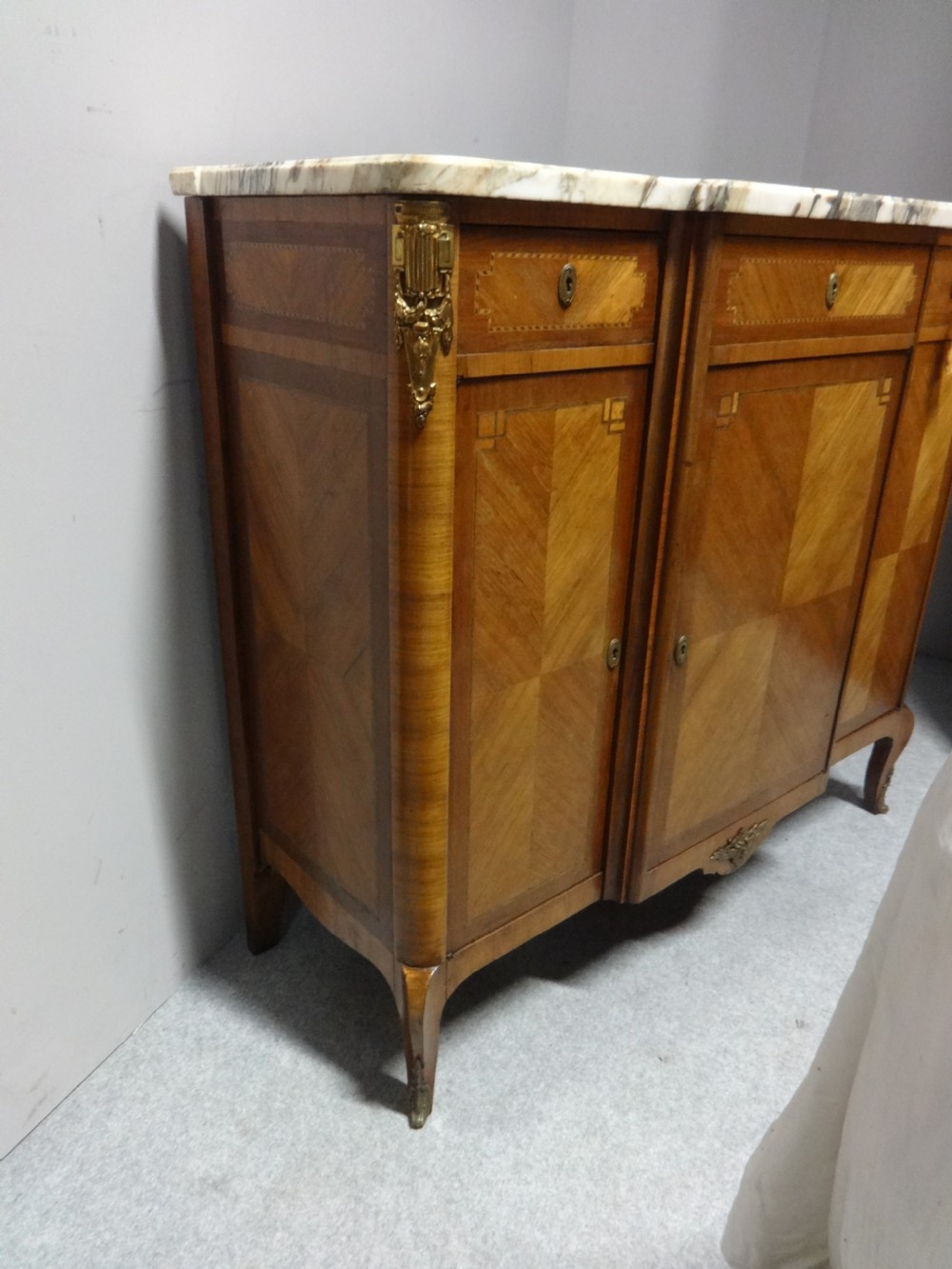 Excellent French Breakfront Sidecabinet View III