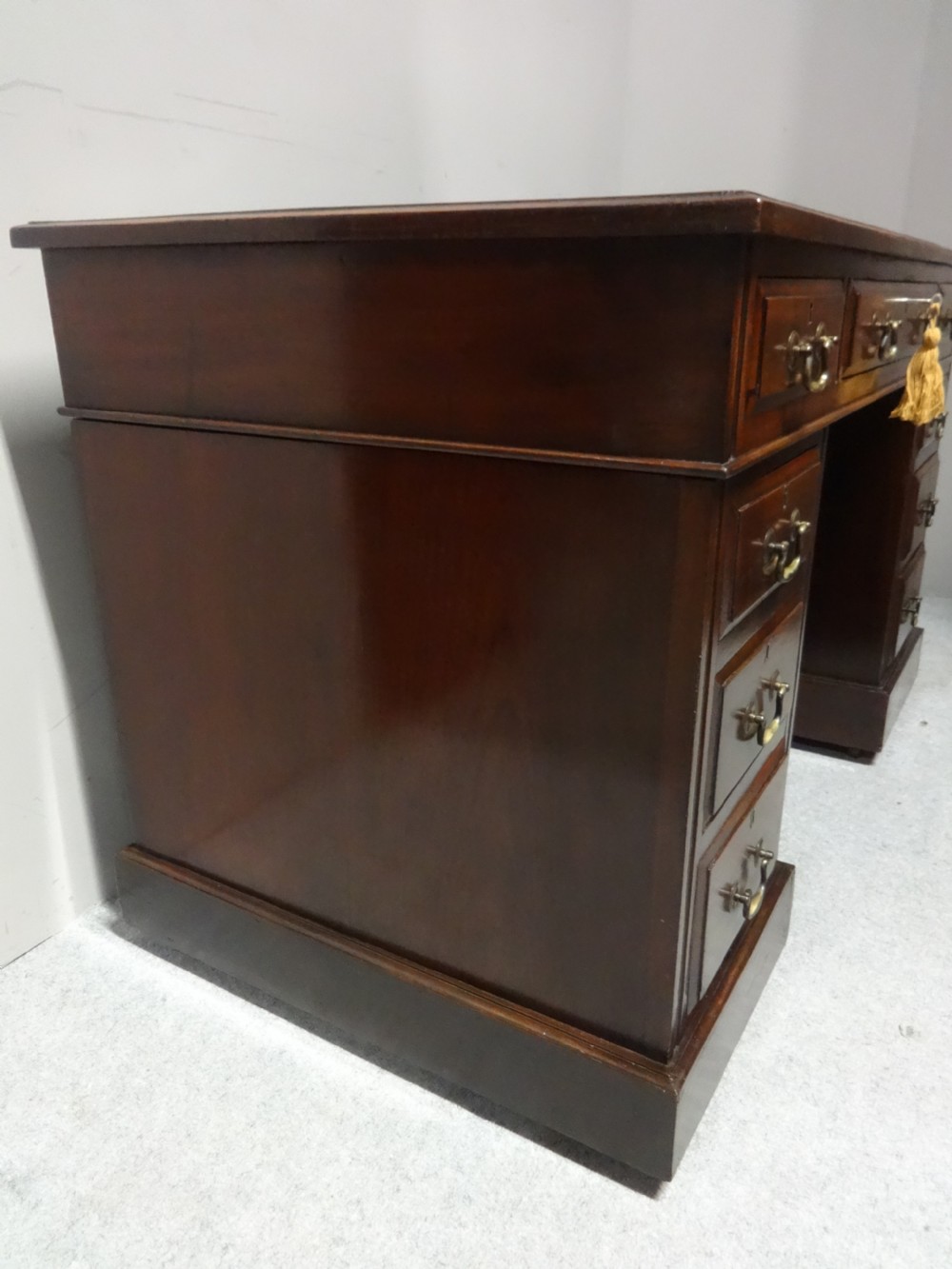 Victorian Walnut Pedestal Desk View V