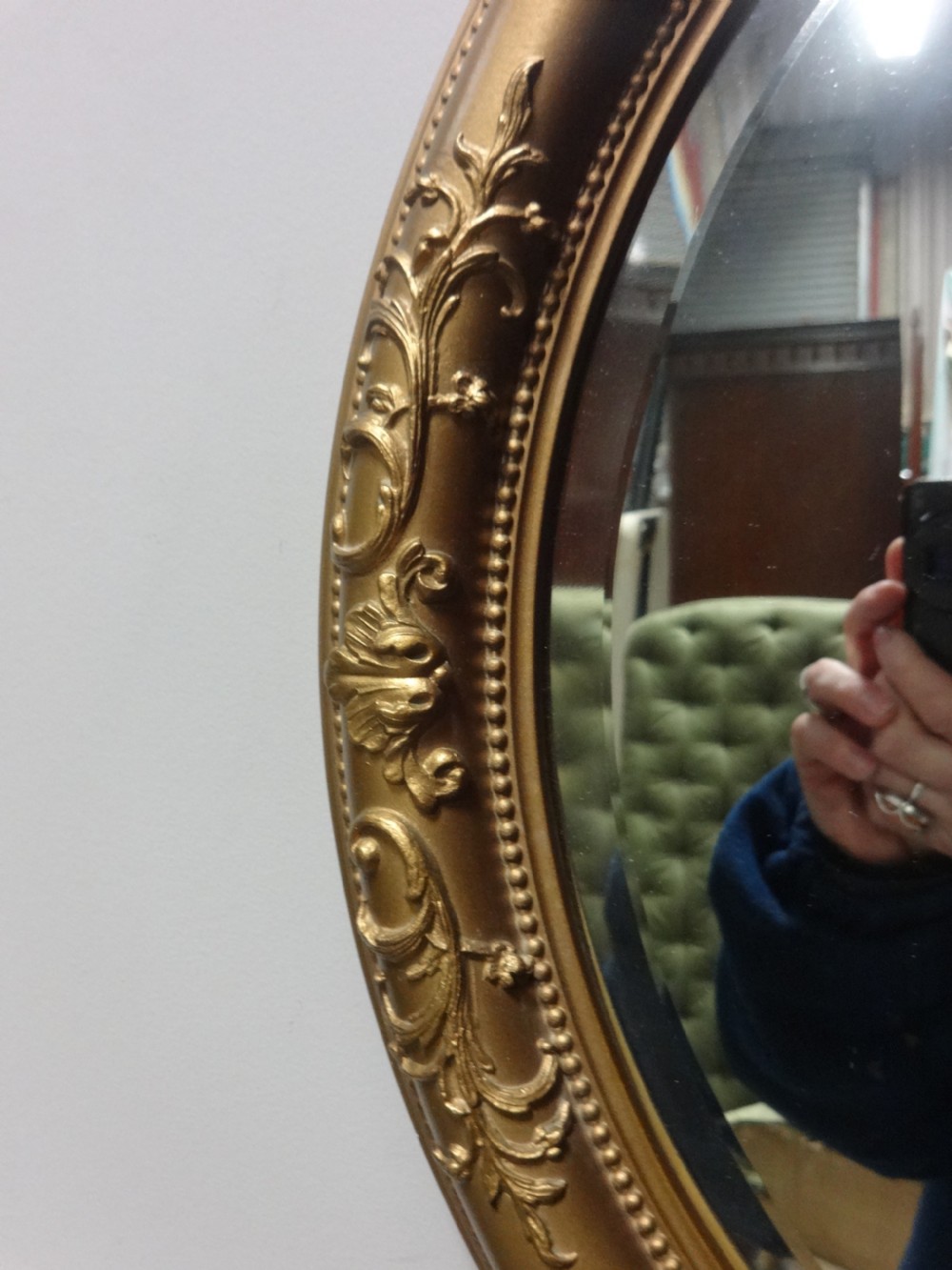 Good Round Gilt Mirror View III