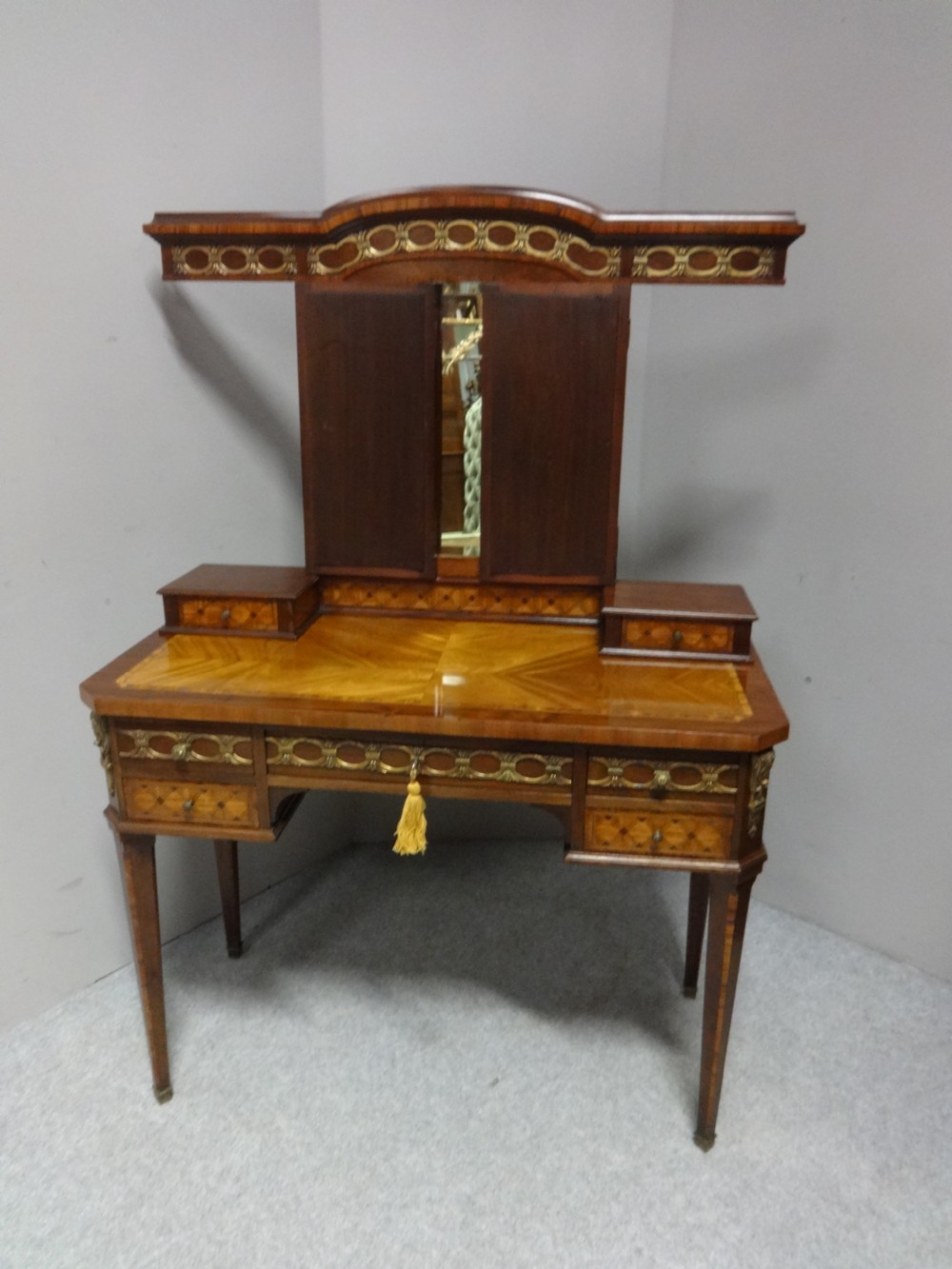 Very Pretty French Marquetry Dressing Table View VIII