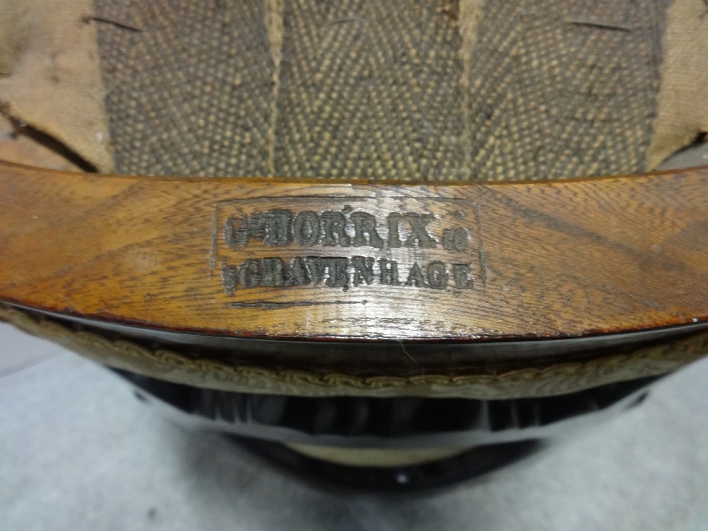Outstanding Pair Chairs by G Horrix, Gravenhage View XI