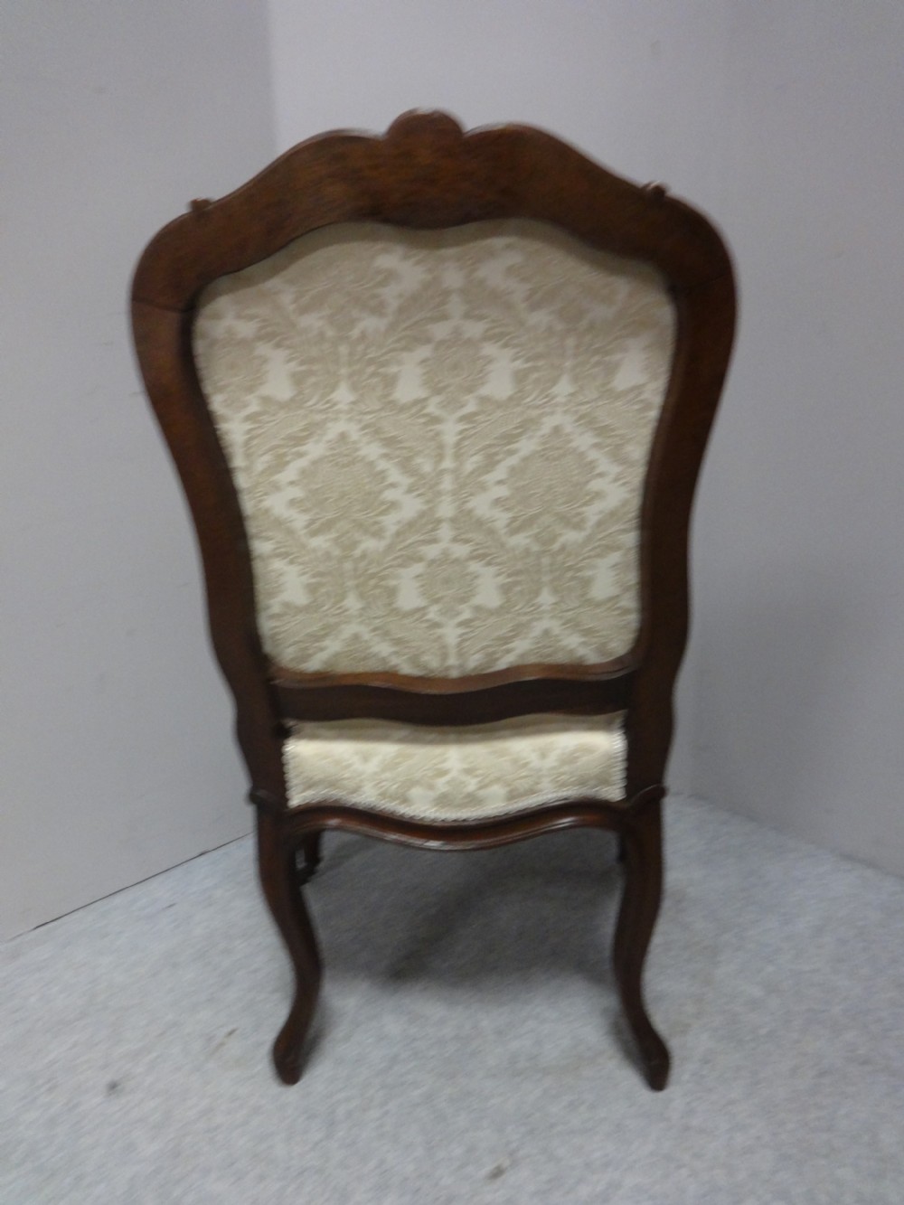 Great Pair French Walnut Side Chairs View VII