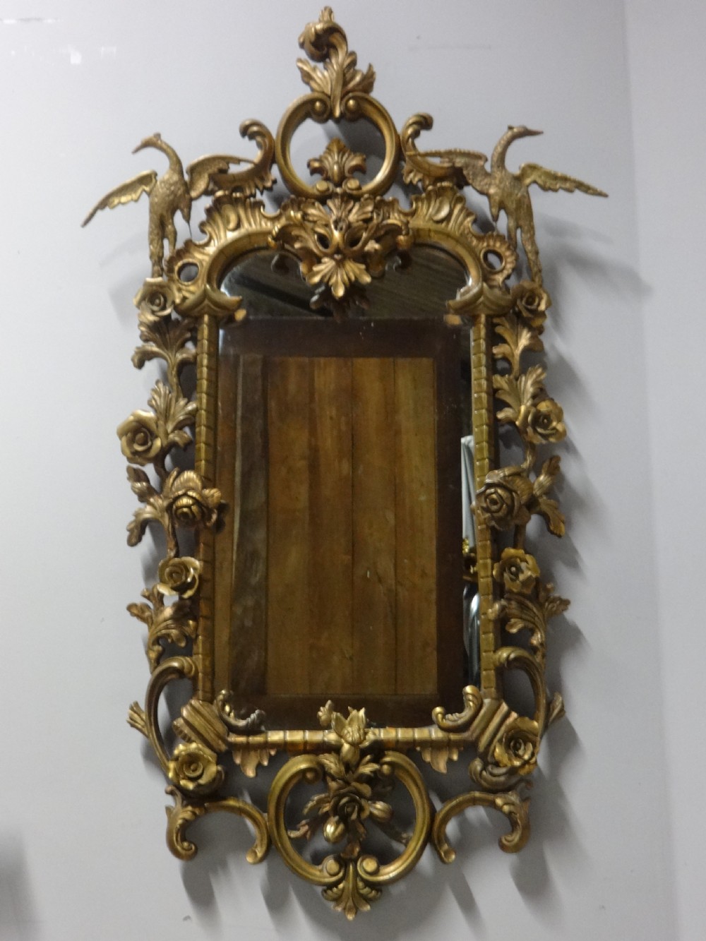 Outstanding Chippendale Gilt  Wall Mirror
