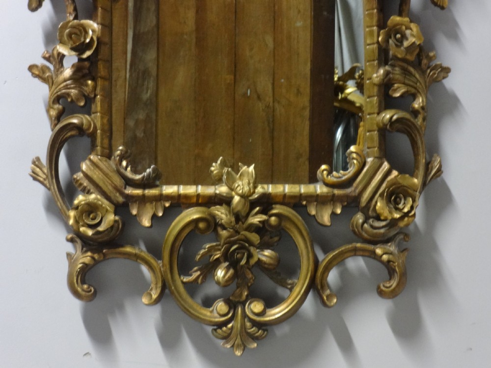 Outstanding Chippendale Gilt  Wall Mirror View II