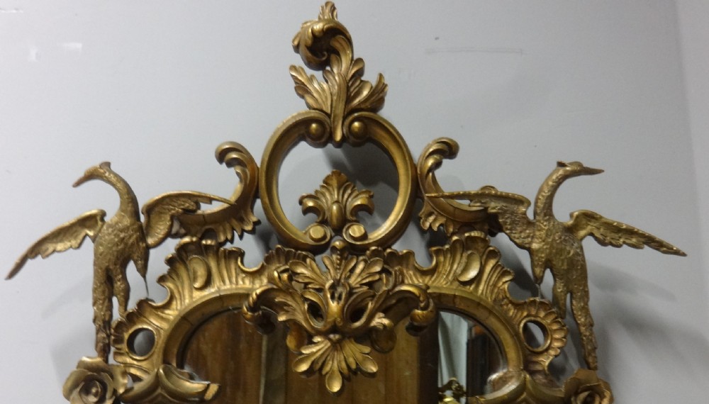 Outstanding Chippendale Gilt  Wall Mirror View IV