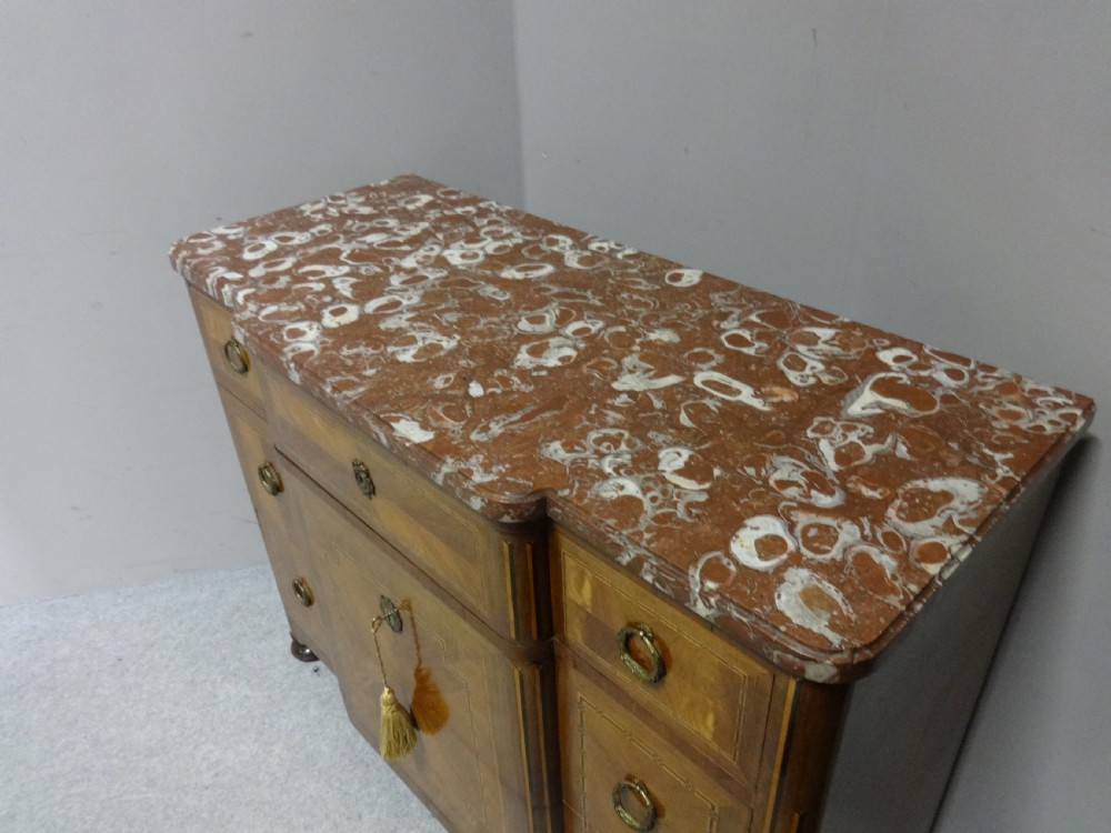 Superb French Tulipwood Inlaid Commode Chest of Drawers View VIII