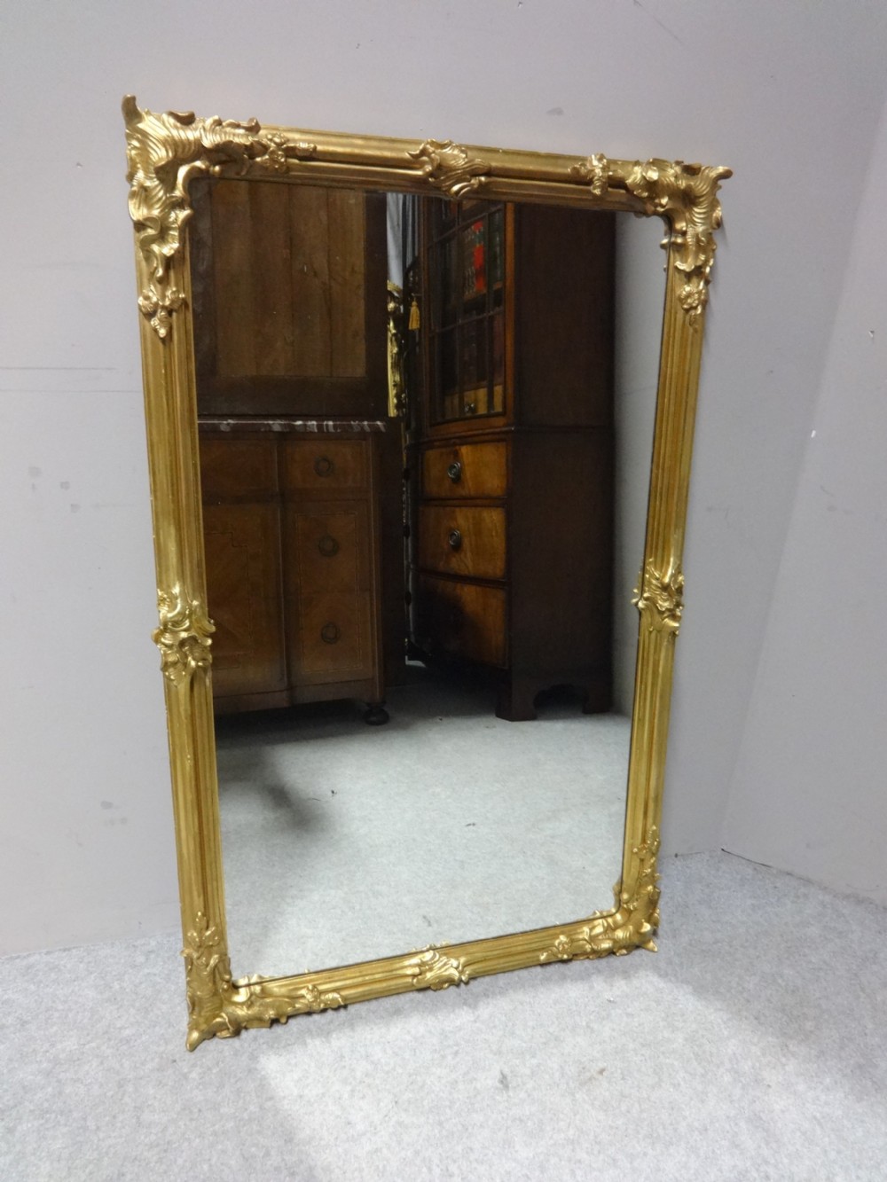 Very Good Edwardian Gilt Mirror View IV