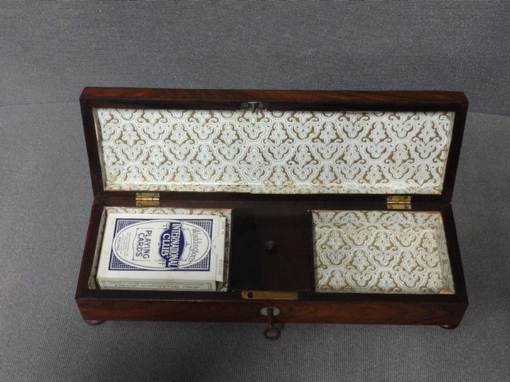 Superb Rosewood Cribbage Games Box (1) View VIII