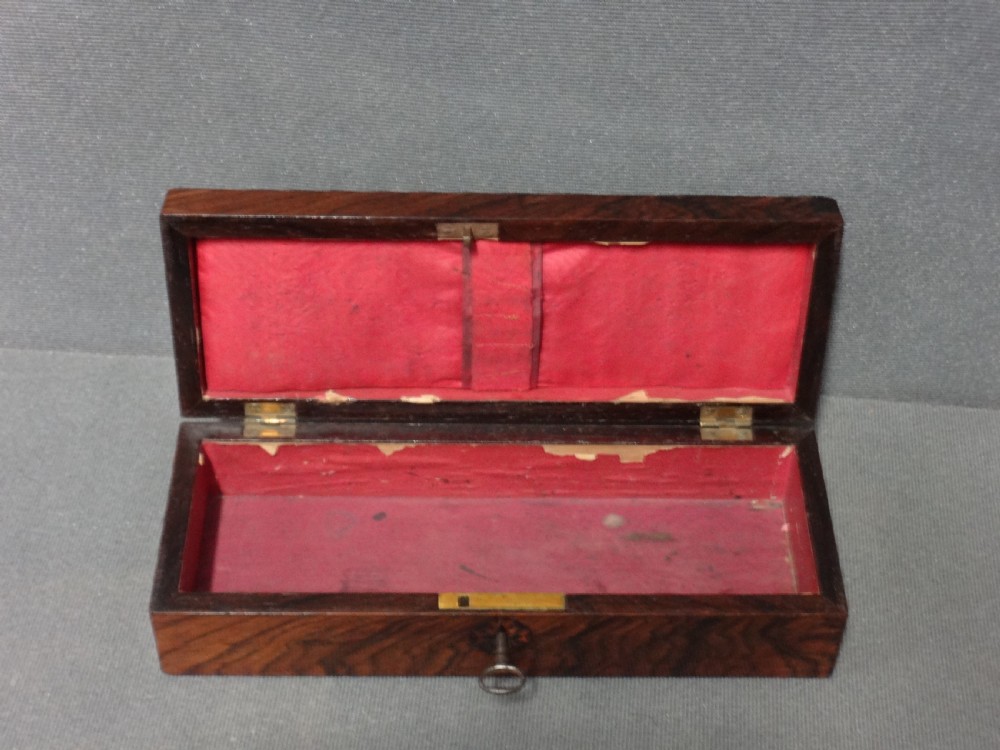 Excellent quality  Rosewood Tunbridge Glove Box View VI