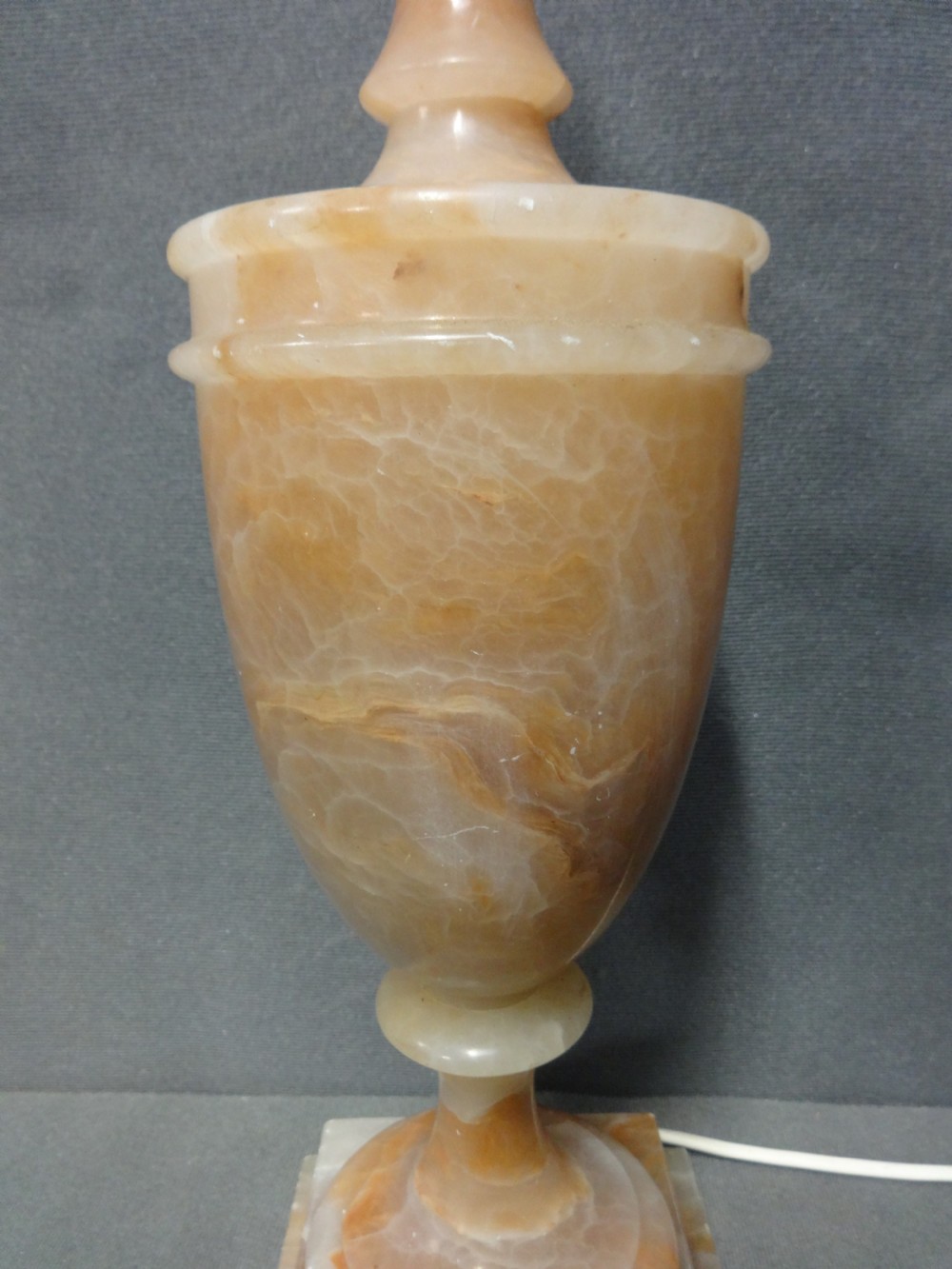 Very Good Large Alabaster Lamp  View II