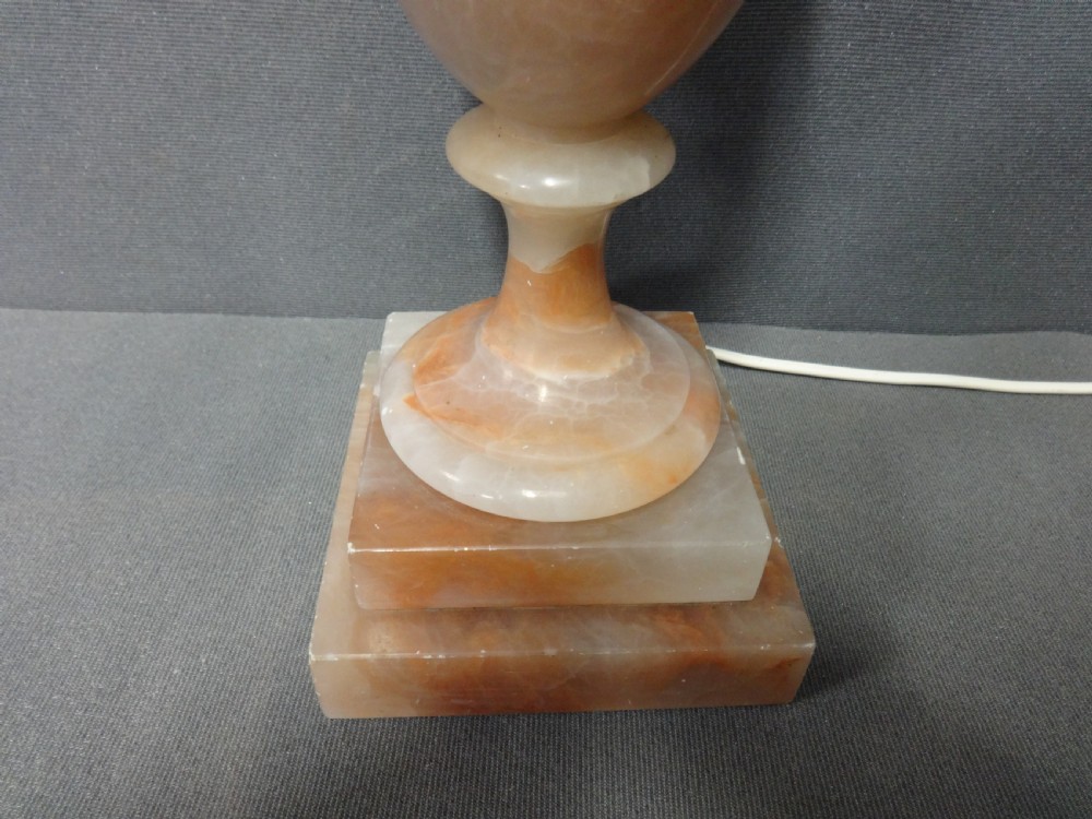 Very Good Large Alabaster Lamp  View III