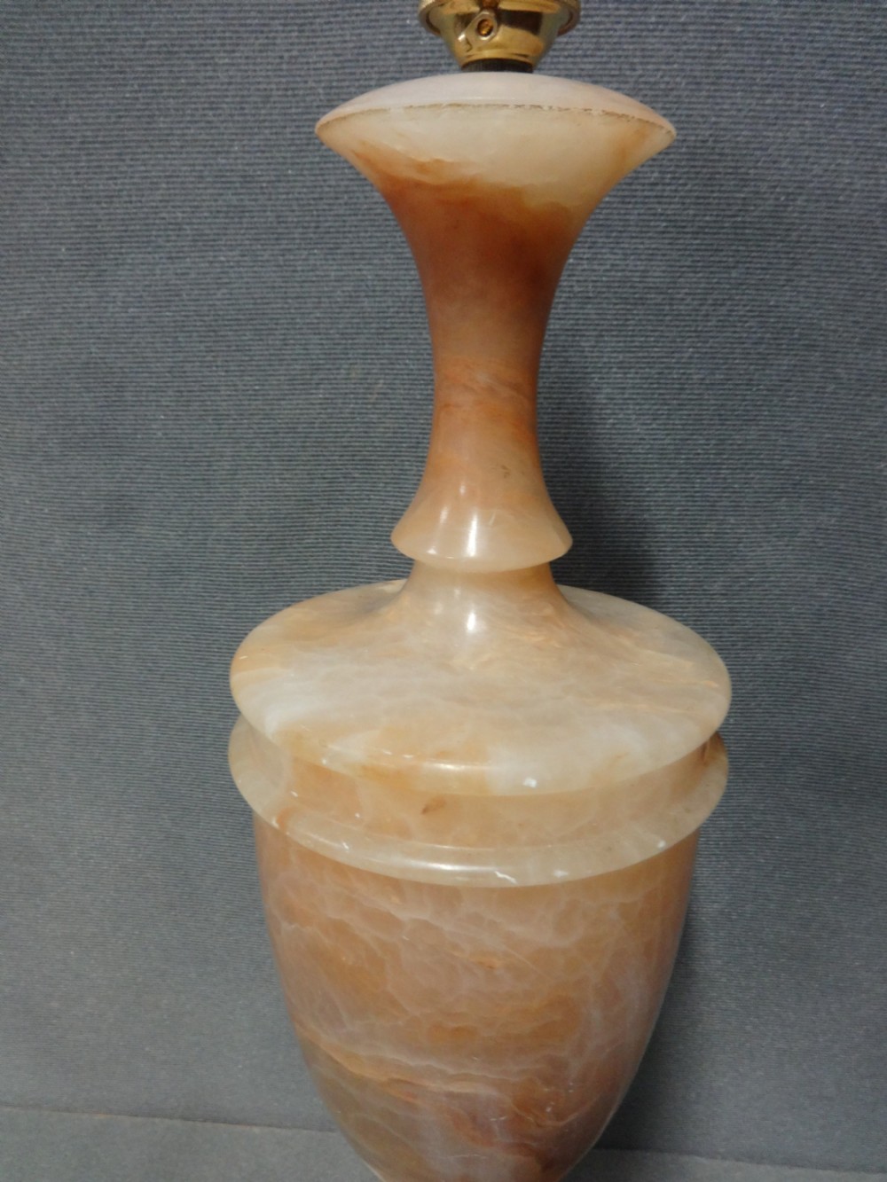 Very Good Large Alabaster Lamp  View IV