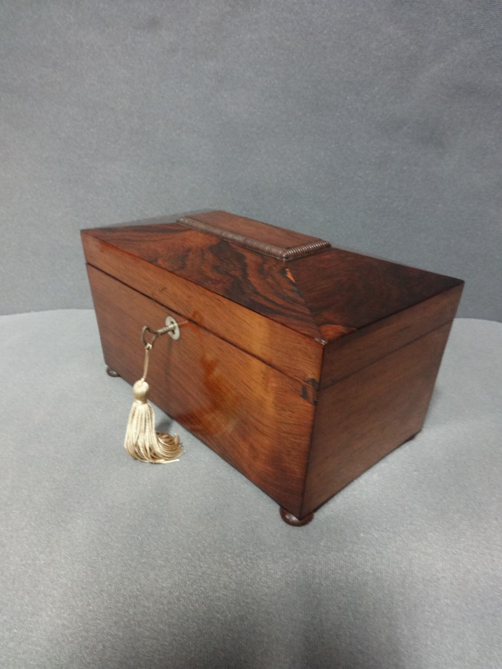 Very Good Regency Rosewood Tea Caddy (3) View III