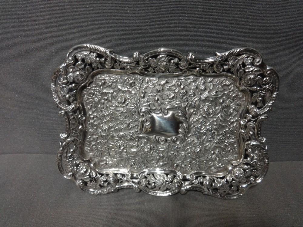 Edwardian Silver Tray by Mathew John Jessop View II