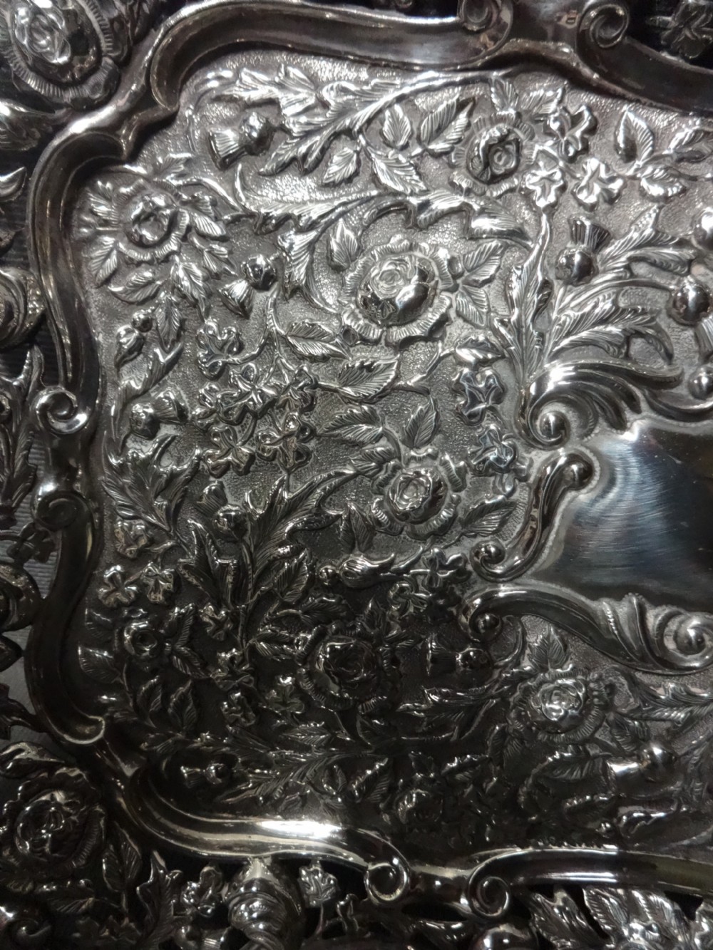 Edwardian Silver Tray by Mathew John Jessop View III