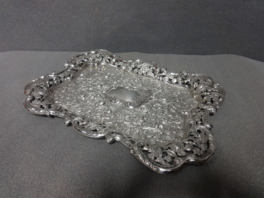 Edwardian Silver Tray by Mathew John Jessop View V
