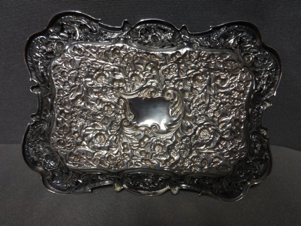 Edwardian Silver Tray by Mathew John Jessop View VI