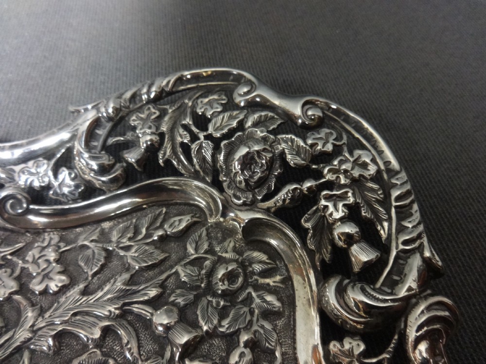 Edwardian Silver Tray by Mathew John Jessop View VIII