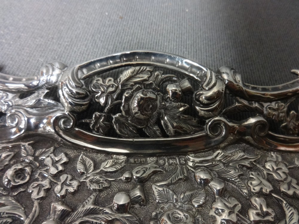 Edwardian Silver Tray by Mathew John Jessop View IX