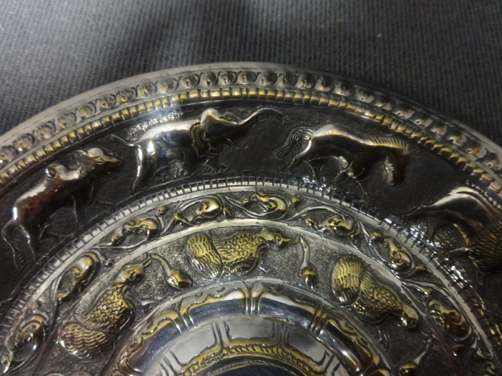 Top Quality C.19th Indian Silver Gilt Plate View II