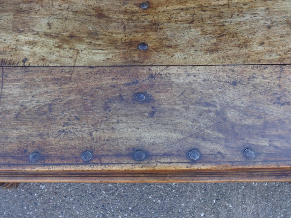 A Superb Iron and Teak  Dining Table View VIII