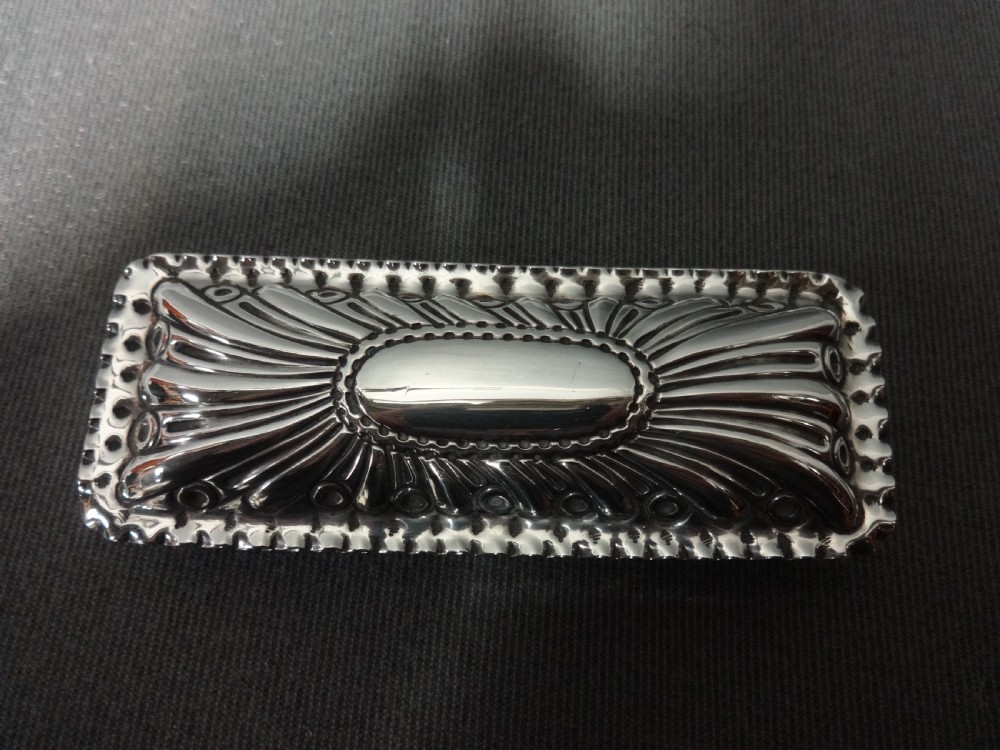 Beautiful Victorian Silver Trinket Box London 1886