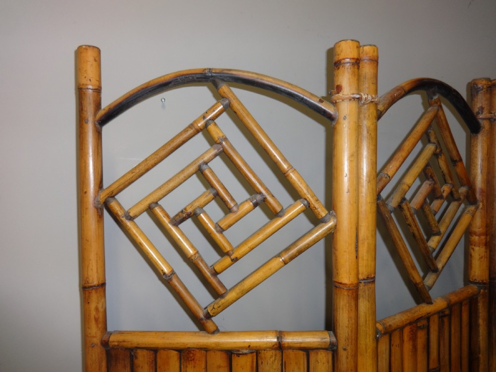 Wonderful Three Fold Bamboo Screen View II
