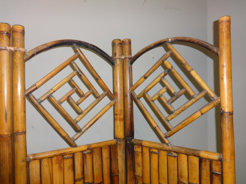 Wonderful Three Fold Bamboo Screen View III