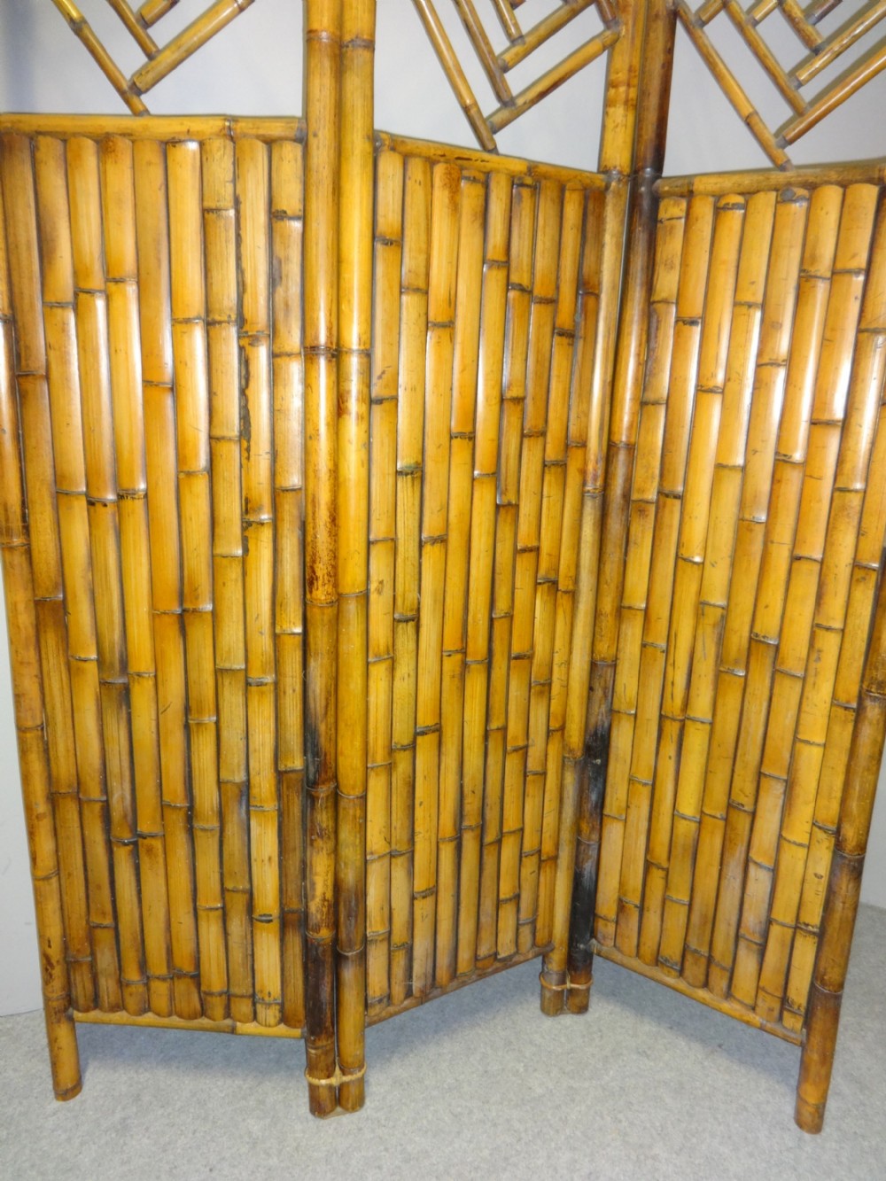 Wonderful Three Fold Bamboo Screen View IV
