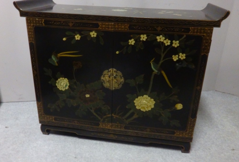 Pretty Oriental Laquered Cabinet View II