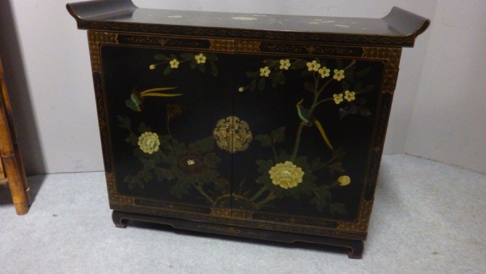 Pretty Oriental Laquered Cabinet View III