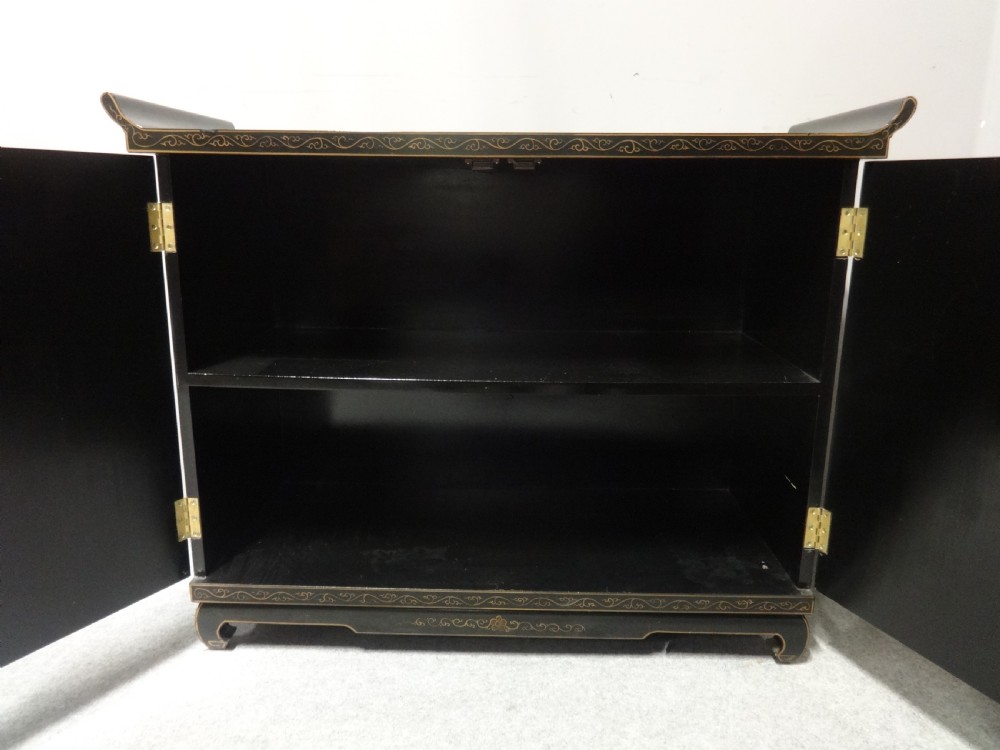 Pretty Oriental Laquered Cabinet View V