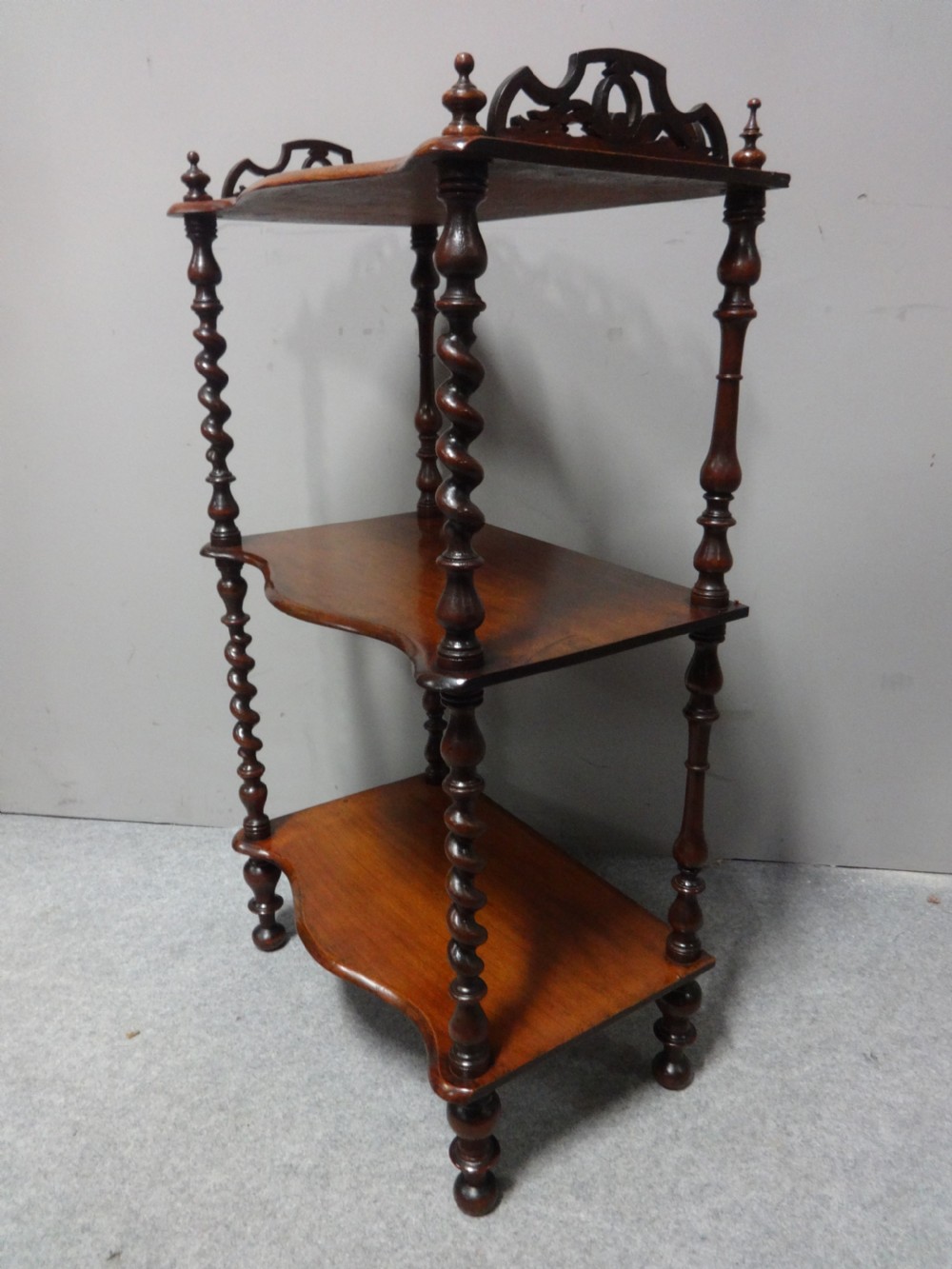 Lovely Turned  Mahogany Stand View IV