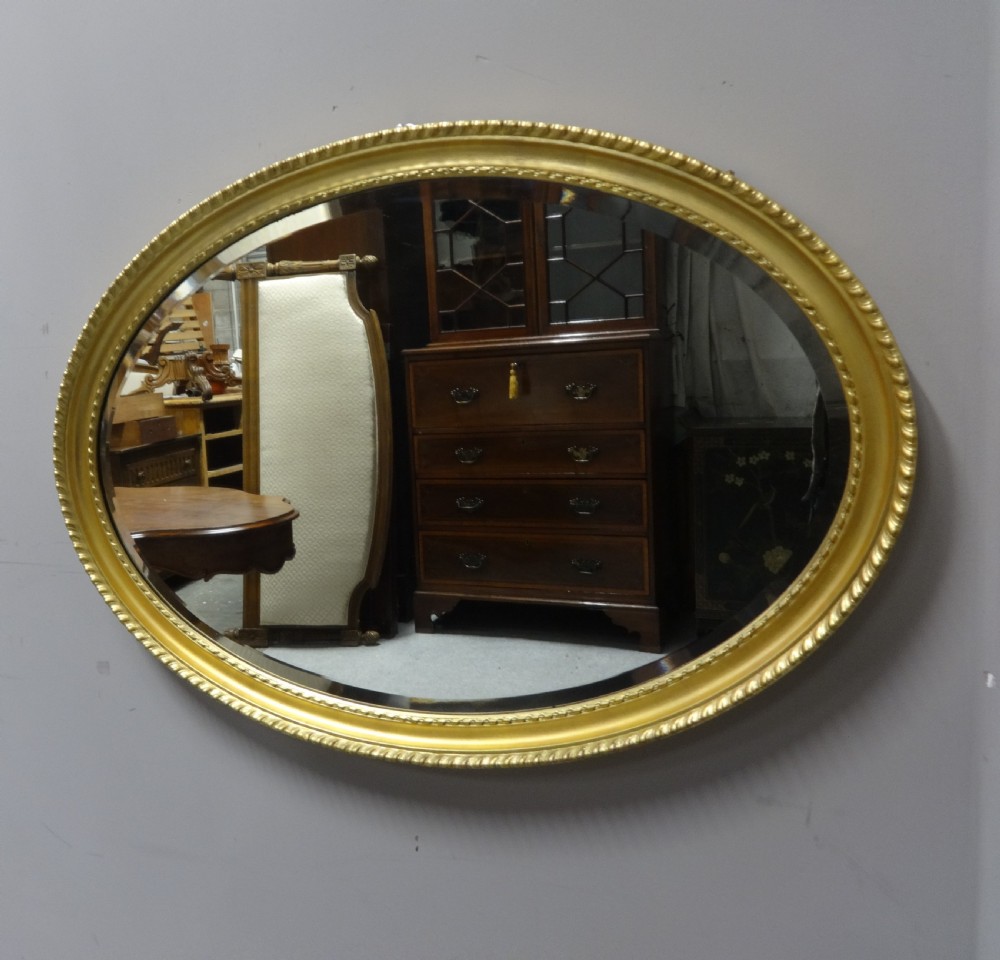 Very Good English Victorian Gilt Wall Mirror View II