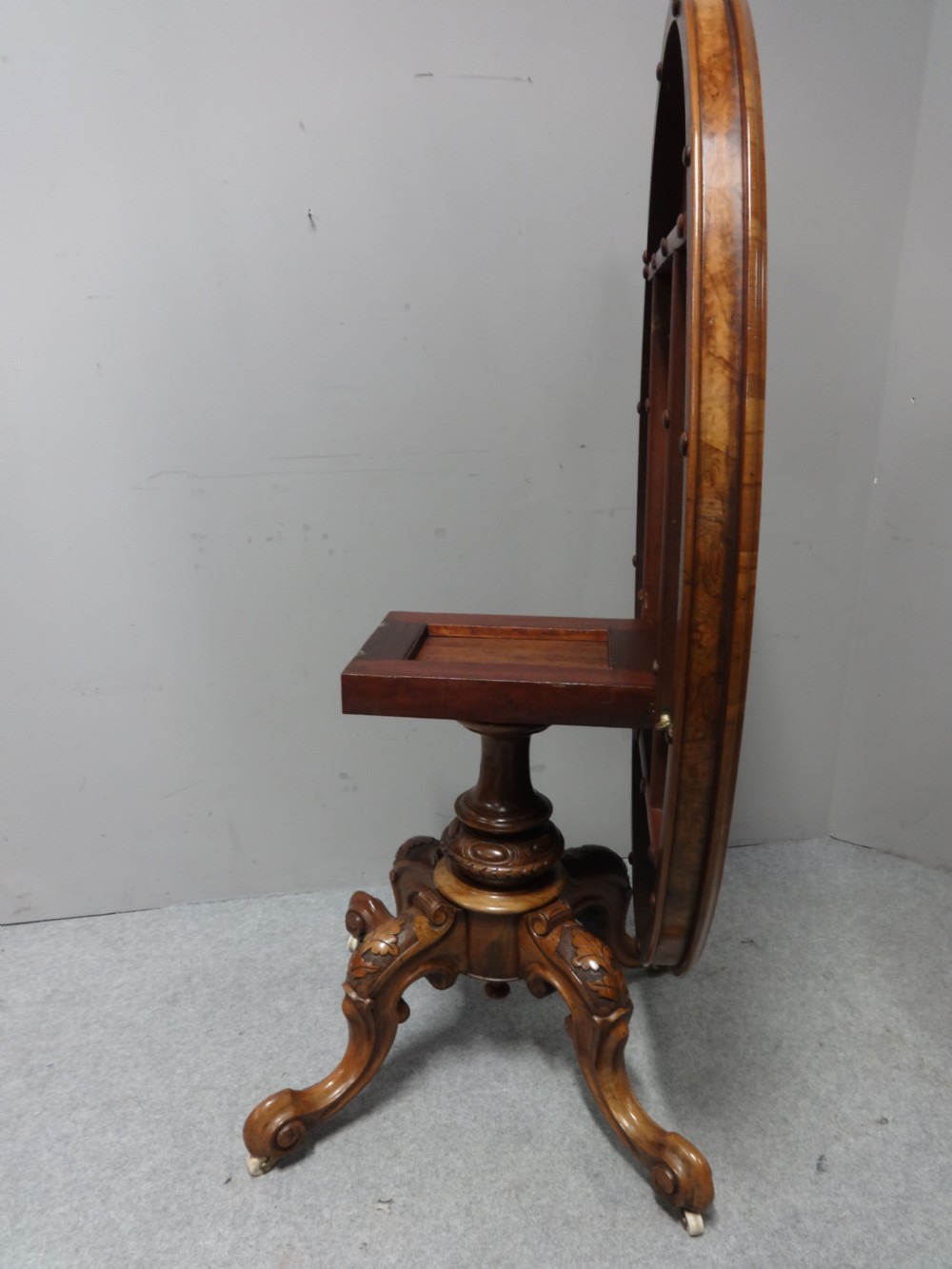 Wonderful Burr Walnut Inlaid Loo Table View VIII