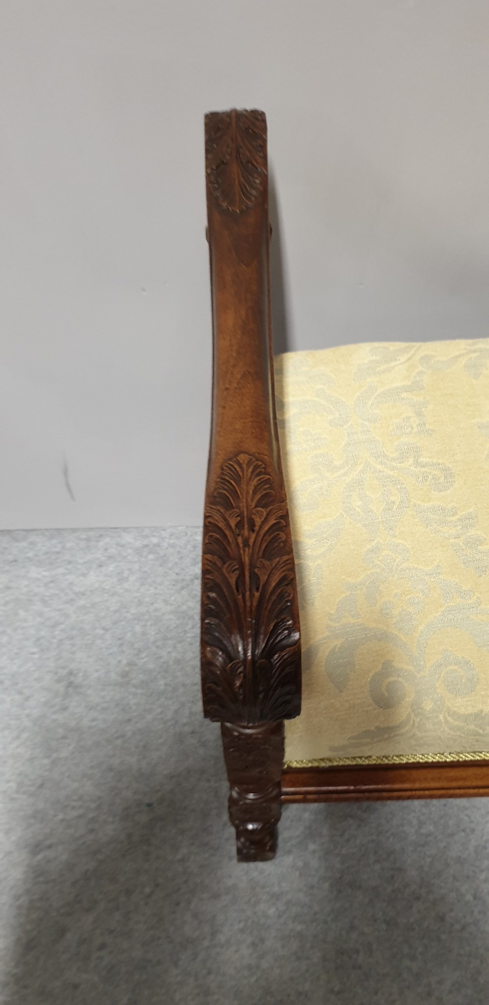Top Quality French Walnut Duet Stool View III